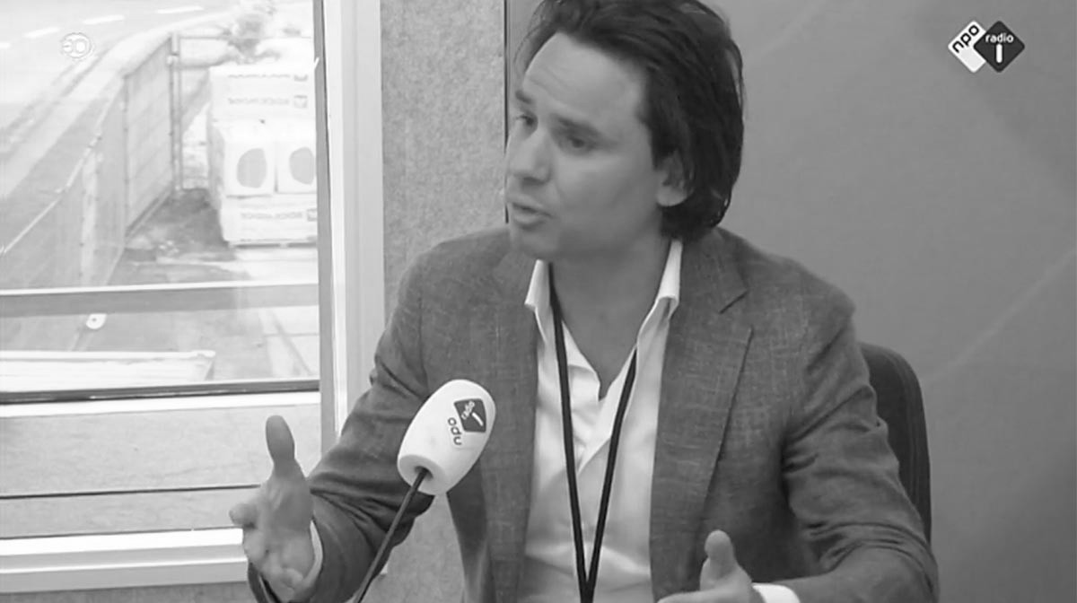 Jan-Jesse Lieftink van Bureau TBS bij Dit is de dag op Radio 1